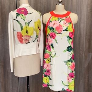 Ted Baker London summer floral dress and cardigan